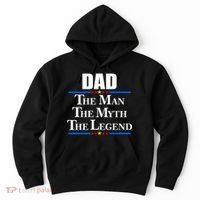 Dad The Man The Myth The Legend Stars Hoodie thumb 0