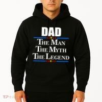 Dad The Man The Myth The Legend Stars Hoodie thumb 2