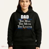 Dad The Man The Myth The Legend Stars Hoodie thumb 5