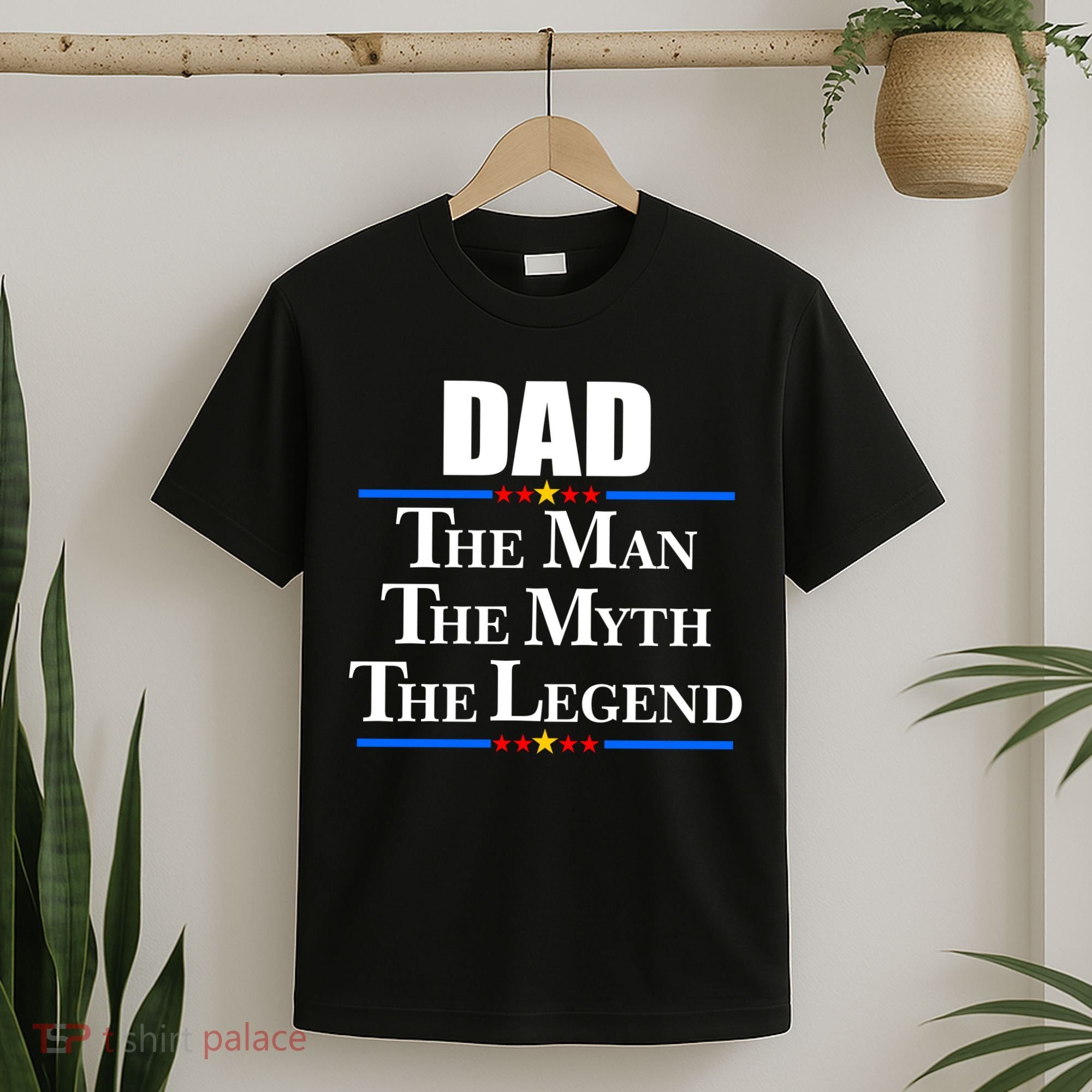 Dad The Man The Myth The Legend Stars T-Shirt
