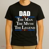 Dad The Man The Myth The Legend Stars T-Shirt thumb 3