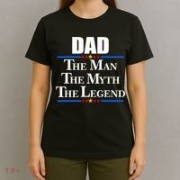 Dad The Man The Myth The Legend Stars T-Shirt thumb 4