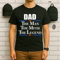 Dad The Man The Myth The Legend Stars T-Shirt thumb 6