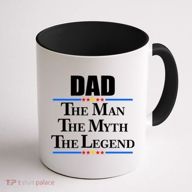 Dad The Man The Myth The Legend Stars Coffee Mug back