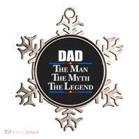Dad The Man The Myth The Legend Stars Ornament thumb 0
