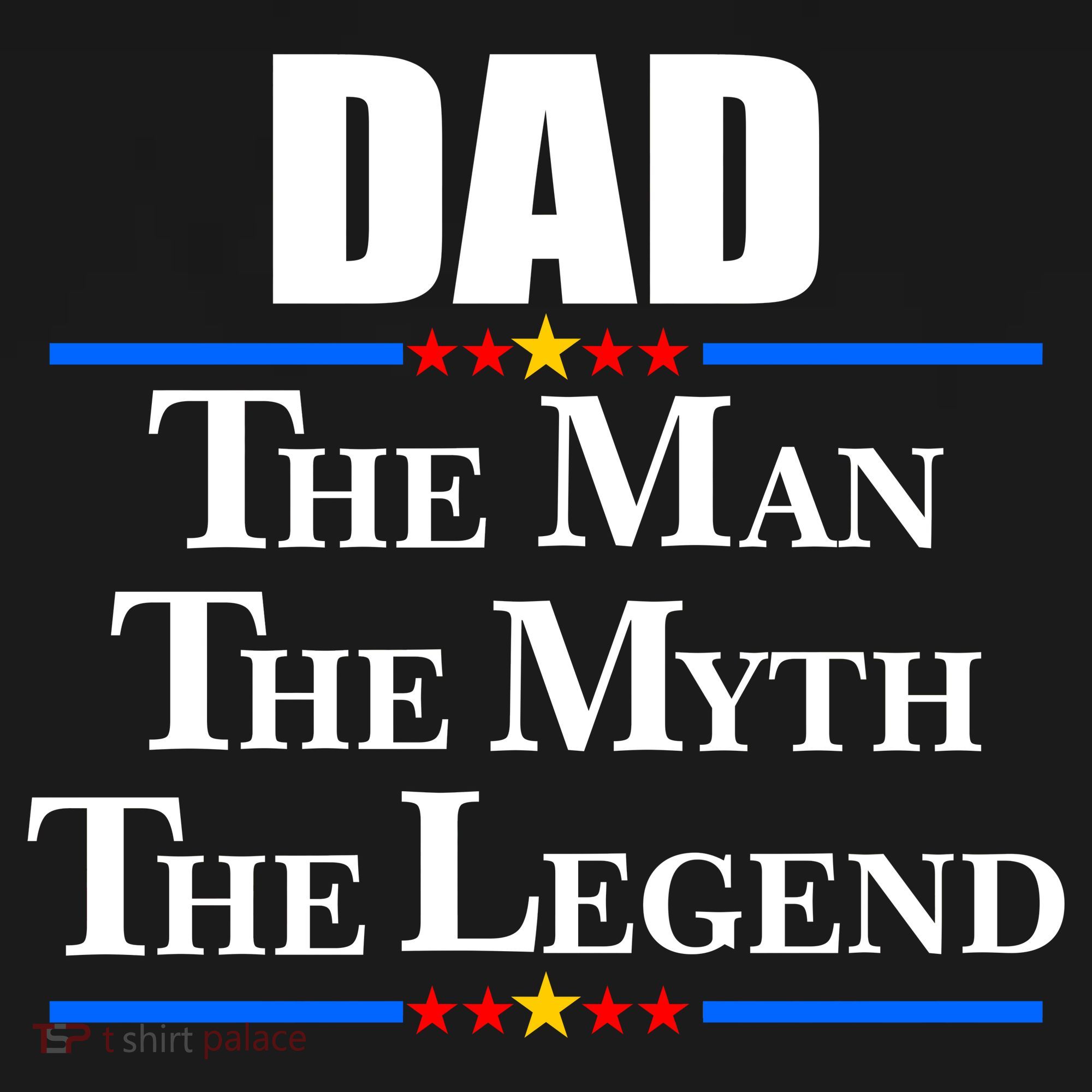 Dad The Man The Myth The Legend Stars Ornament