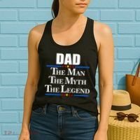 Dad The Man The Myth The Legend Stars Women's Tank Top thumb 2