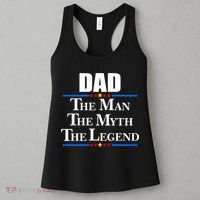 Dad The Man The Myth The Legend Stars Women's Tank Top thumb 3