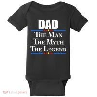 Dad The Man The Myth The Legend Stars Baby Bodysuit thumb 0