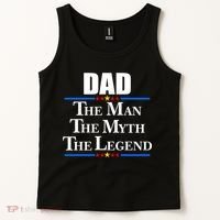 Dad The Man The Myth The Legend Stars Tank Top thumb 2