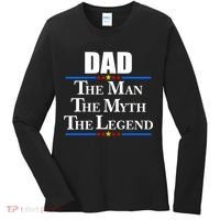 Dad The Man The Myth The Legend Stars Women's Long Sleeve Shirt thumb 0