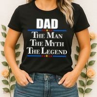 Dad The Man The Myth The Legend Stars Women's T-Shirt thumb 2