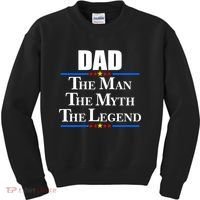 Dad The Man The Myth The Legend Stars Kids Sweatshirt thumb 0