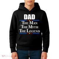 Dad The Man The Myth The Legend Stars Kids Hoodie thumb 4