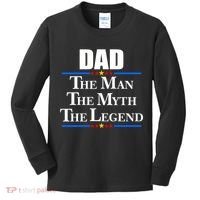 Dad The Man The Myth The Legend Stars Kids Long Sleeve Shirt thumb 0