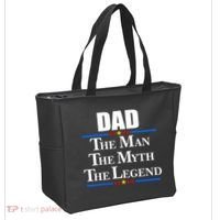Dad The Man The Myth The Legend Stars Tote Bag thumb 2