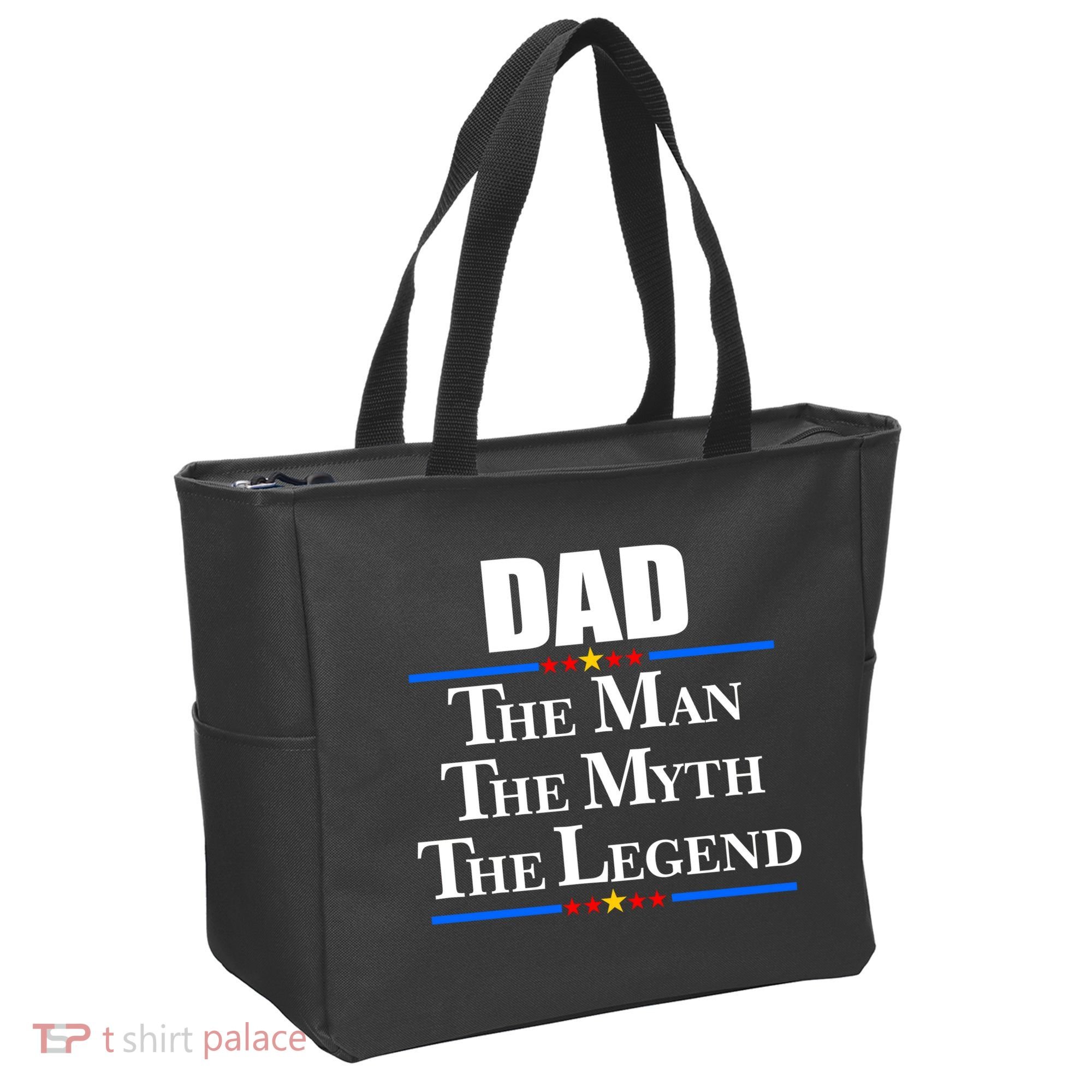 Dad The Man The Myth The Legend Stars Tote Bag