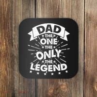 Dad The One The Only The Legend Coaster thumb 0