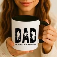 Dad The Veteran The Myth The Legend Coffee Mug thumb 3