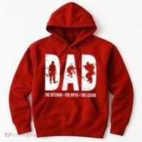 Dad The Veteran The Myth The Legend Hoodie thumb 0