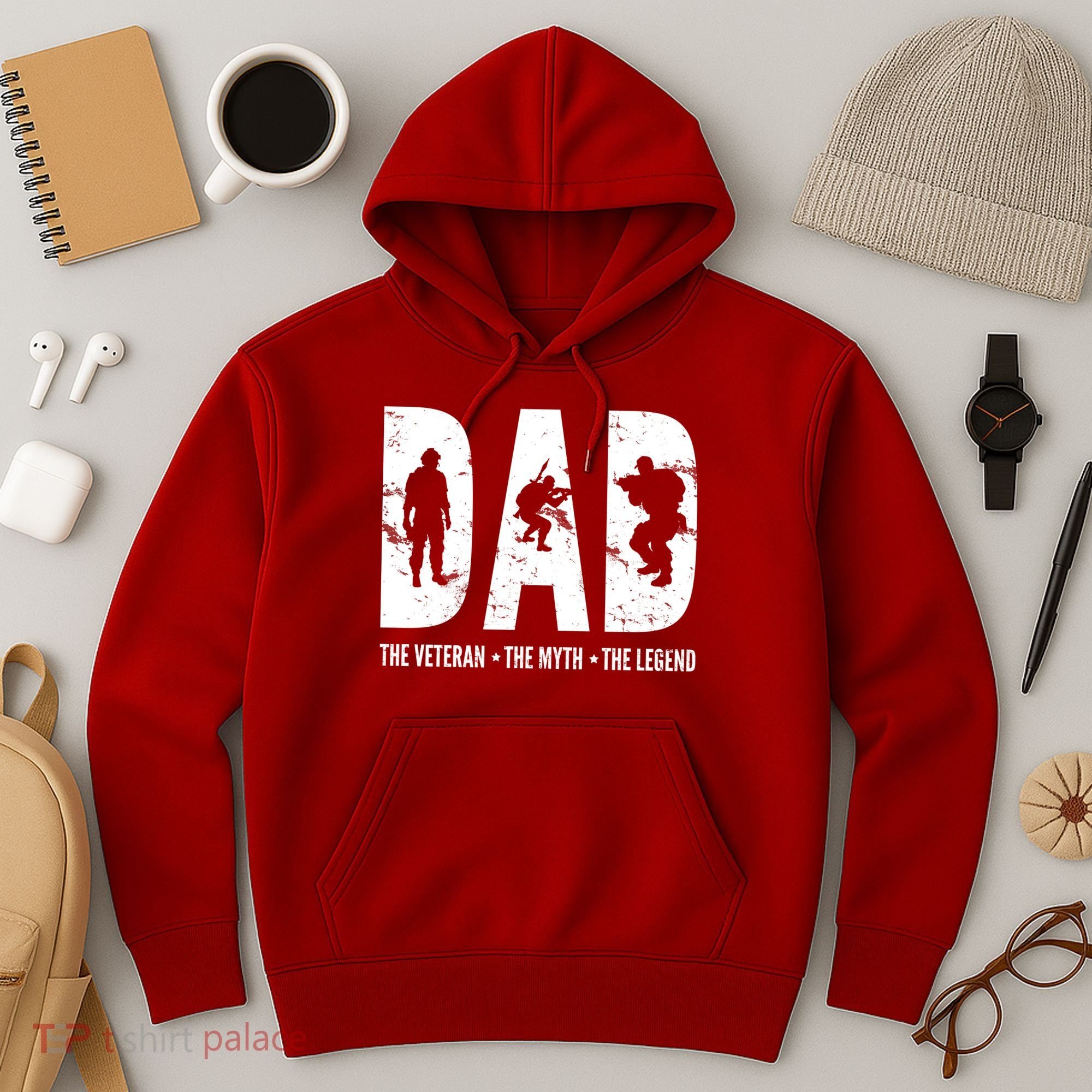 Dad The Veteran The Myth The Legend Hoodie