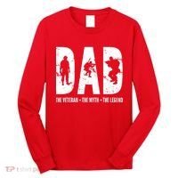 Dad The Veteran The Myth The Legend Long Sleeve Shirt thumb 0