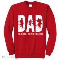 Dad The Veteran The Myth The Legend Sweatshirt thumb 0