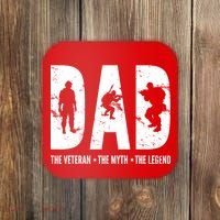 Dad The Veteran The Myth The Legend Coaster thumb 0