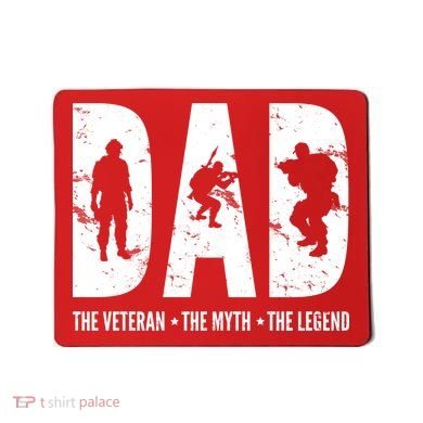 Dad The Veteran The Myth The Legend Mousepad
