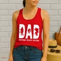 Dad The Veteran The Myth The Legend Women's Tank Top thumb 2