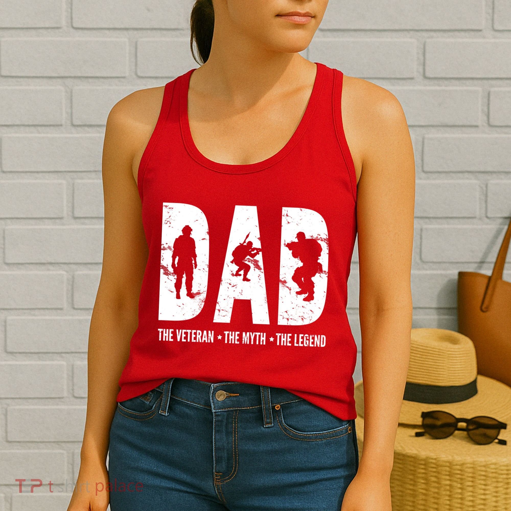 Dad The Veteran The Myth The Legend Women's Tank Top