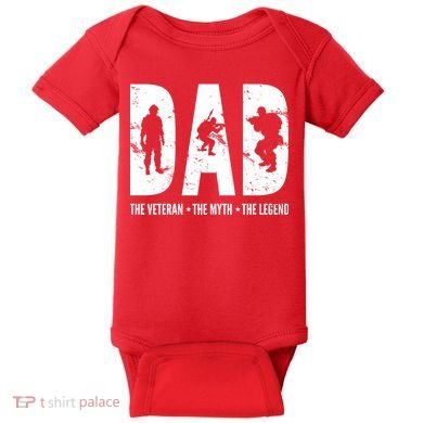 Dad The Veteran The Myth The Legend Baby Bodysuit