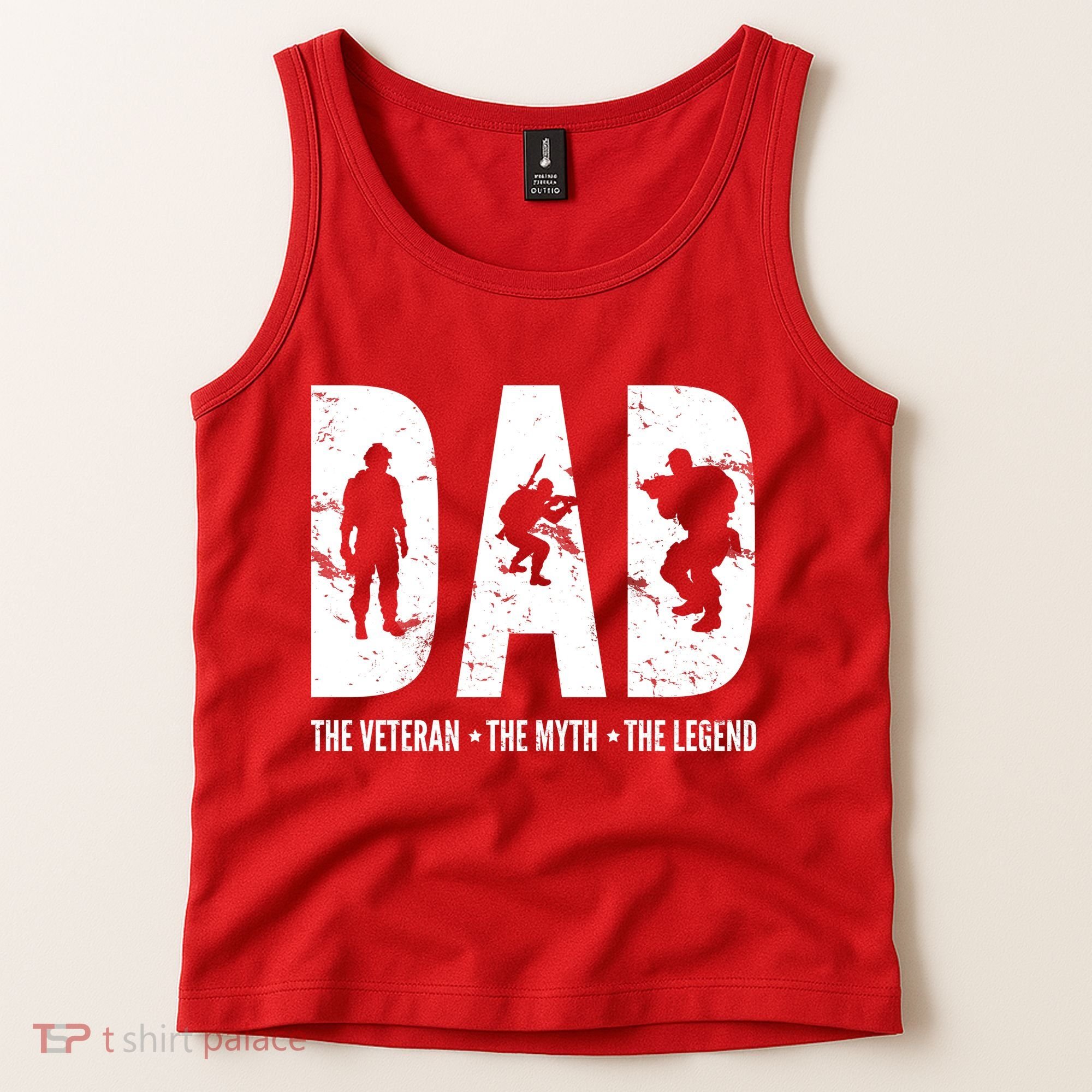 Dad The Veteran The Myth The Legend Tank Top