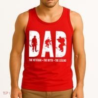 Dad The Veteran The Myth The Legend Tank Top thumb 3