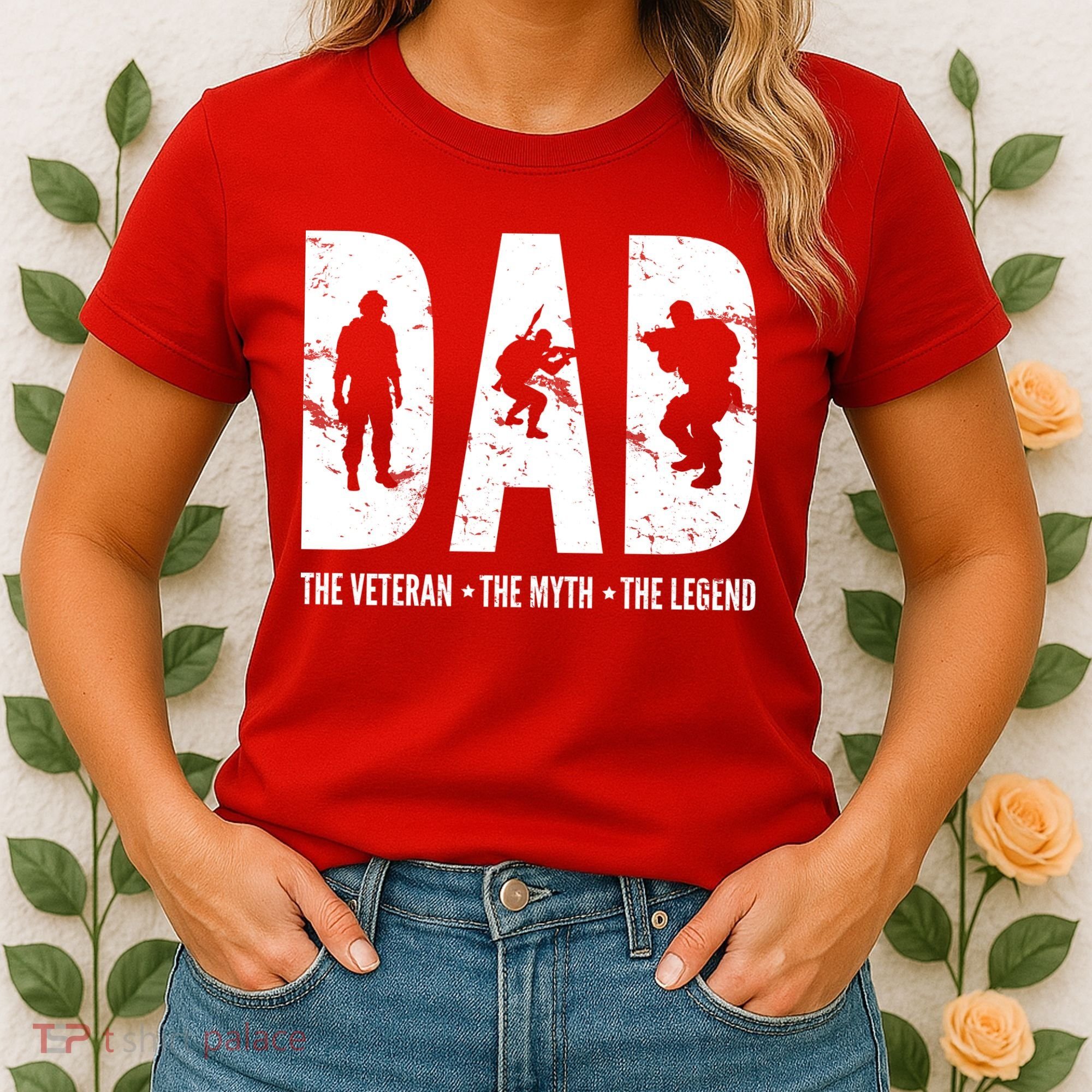 Dad The Veteran The Myth The Legend Women's T-Shirt