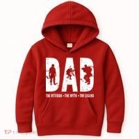 Dad The Veteran The Myth The Legend Kids Hoodie thumb 0