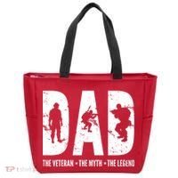 Dad The Veteran The Myth The Legend Tote Bag thumb 0