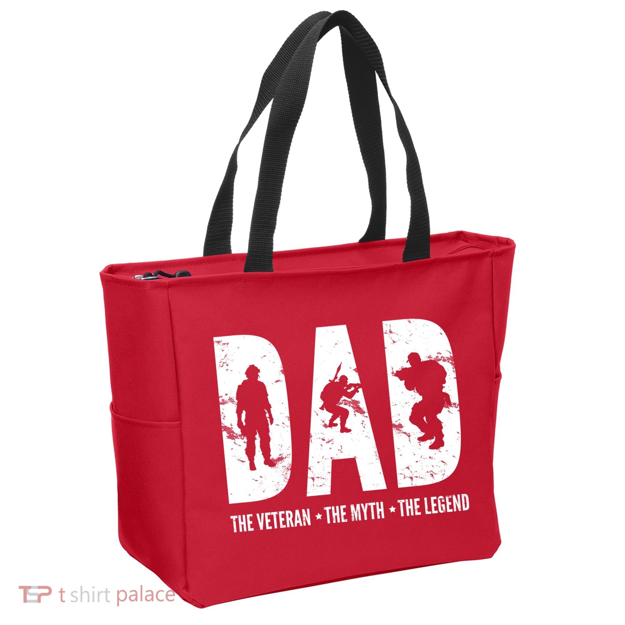 Dad The Veteran The Myth The Legend Tote Bag