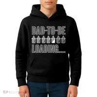 Dad To Be Loading Kids Hoodie thumb 4