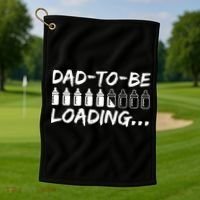 Dad To Be Loading Future Daddy Golf Towel thumb 1