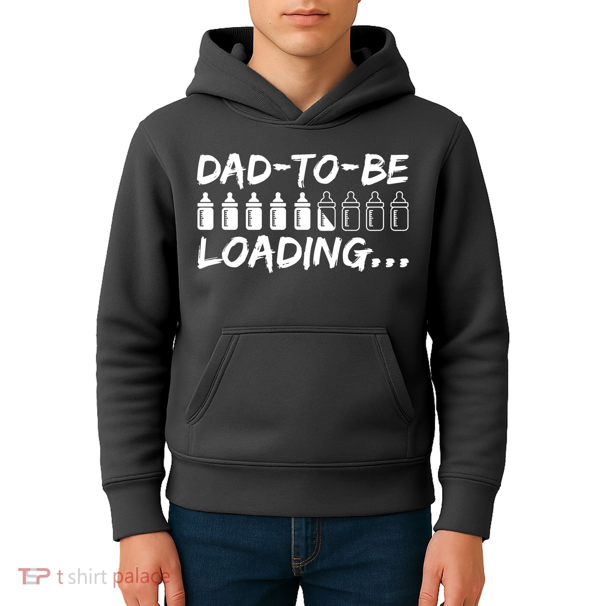 Dad To Be Loading Future Daddy Kids Hoodie