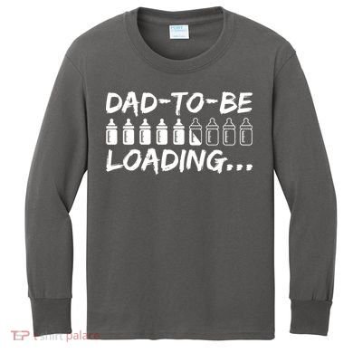 Dad To Be Loading Future Daddy Kids Long Sleeve Shirt