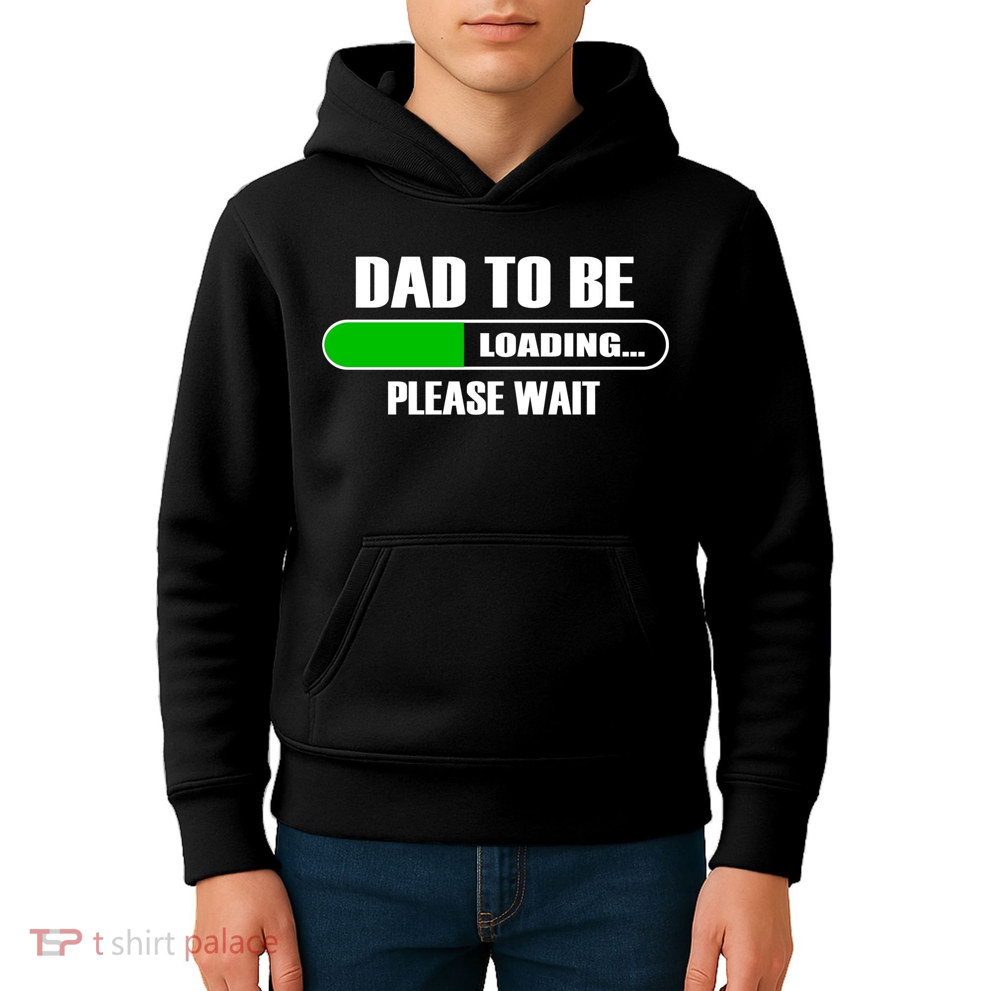 Dad To Be Loading Please Wait Kids Hoodie