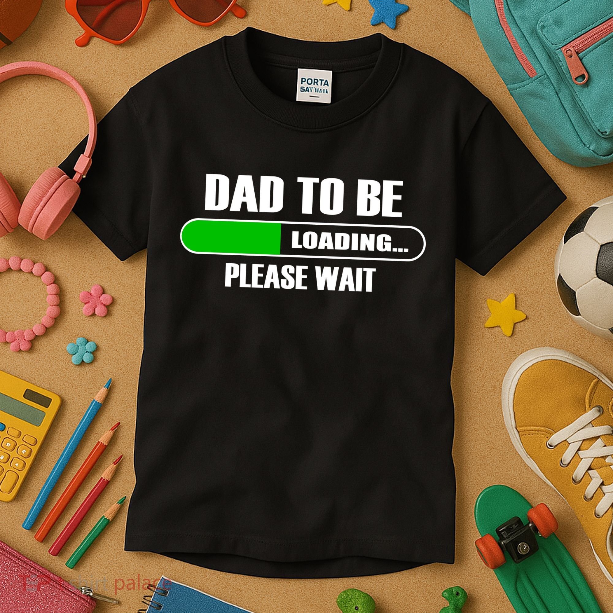 Dad To Be Loading Please Wait Kids T-Shirt