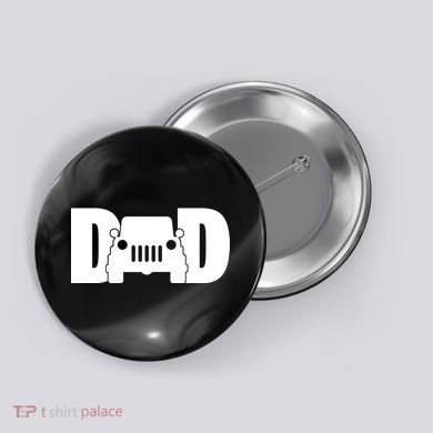 Dad Truck Logo Button