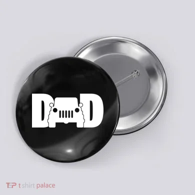 Dad Truck Logo Button