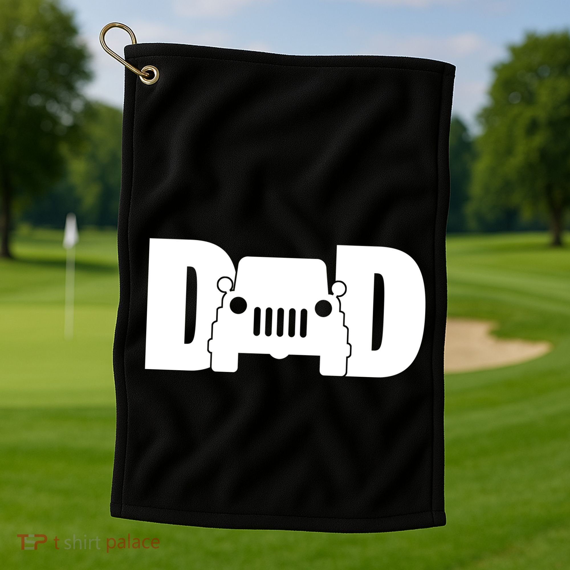 Dad Truck Logo Golf Towel