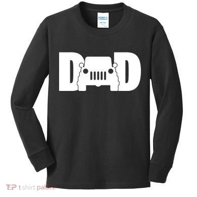 Dad Truck Logo Kids Long Sleeve Shirt