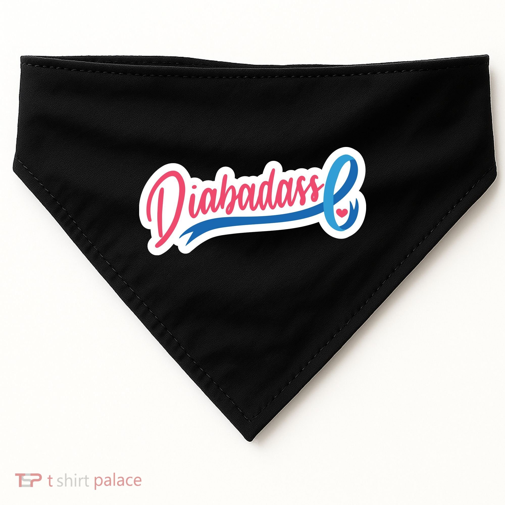 Diabetes Awareness Diabadass USA-Made Doggie Bandana