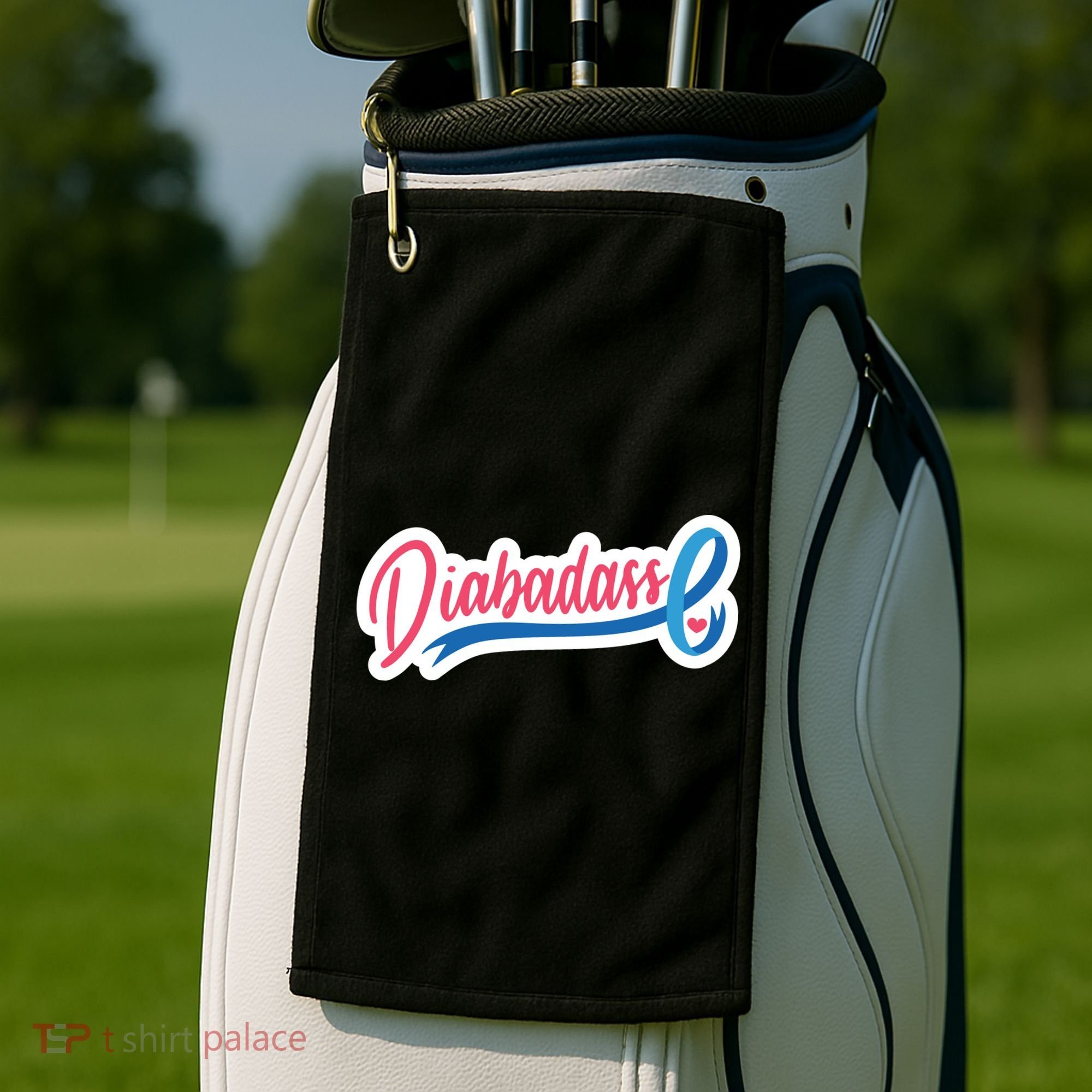 Diabetes Awareness Diabadass Golf Towel